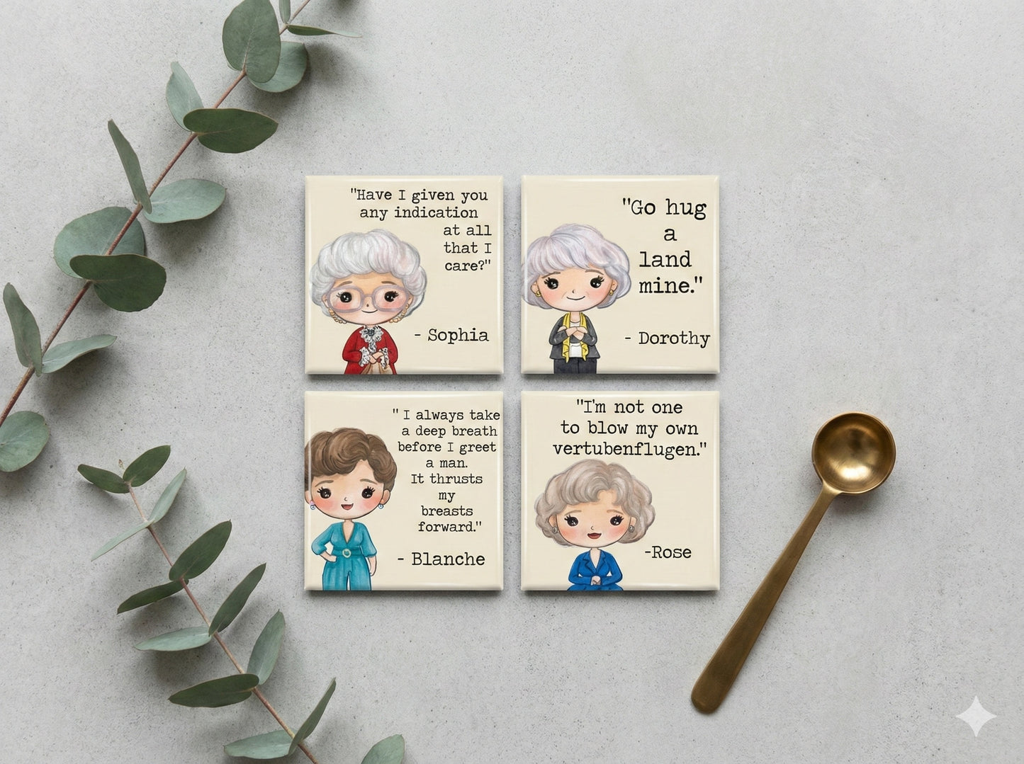 Golden Girls Magnet Set